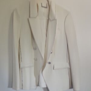 Tahari Cream Blazer Professional Suit Jacket